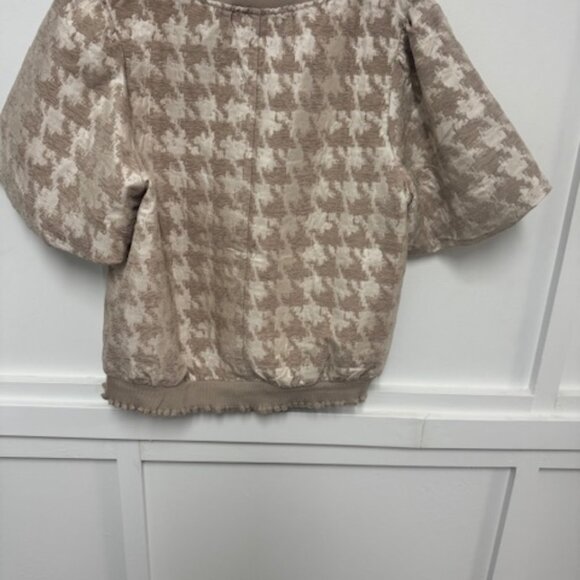 Voy Shirt - Houndstooth Pattern Size L NWT - Picture 5 of 6